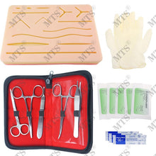 Load image into Gallery viewer, Surgical Suture Training kit Skin Medical Training pad Operate Suture Practice model Scalpel Suture needle Needle-holder