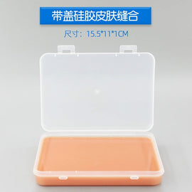 Silica gel vulnus skin model block surgery suture practice instrument set medical students clear and create needle holding