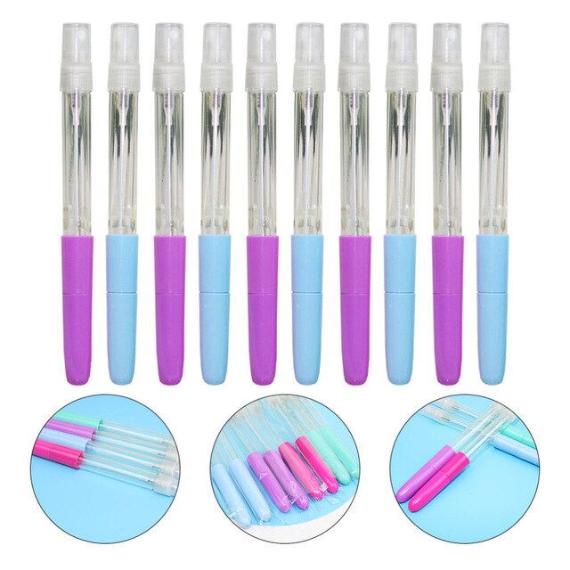 10Pcs Spray Pen Travel Size Multifunctional Small Hand Sanitizer Bottle Writing Pen Liquid Container