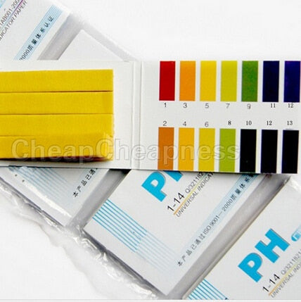 80 Strips Full Range 1-14  PH Paper Analyzers Test Paper Strips Chemistry Teaching Supplies