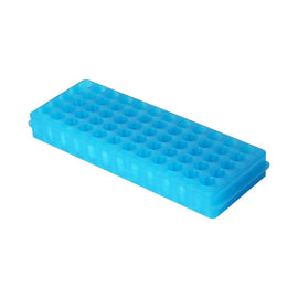 2 Side 60 Holes Plastic Centrifuge Tube Rack Laboratory Test Tubes Holder Bracket Rack 0.5ml/1.5ml Centrifuge Vials Stand 1 Pc